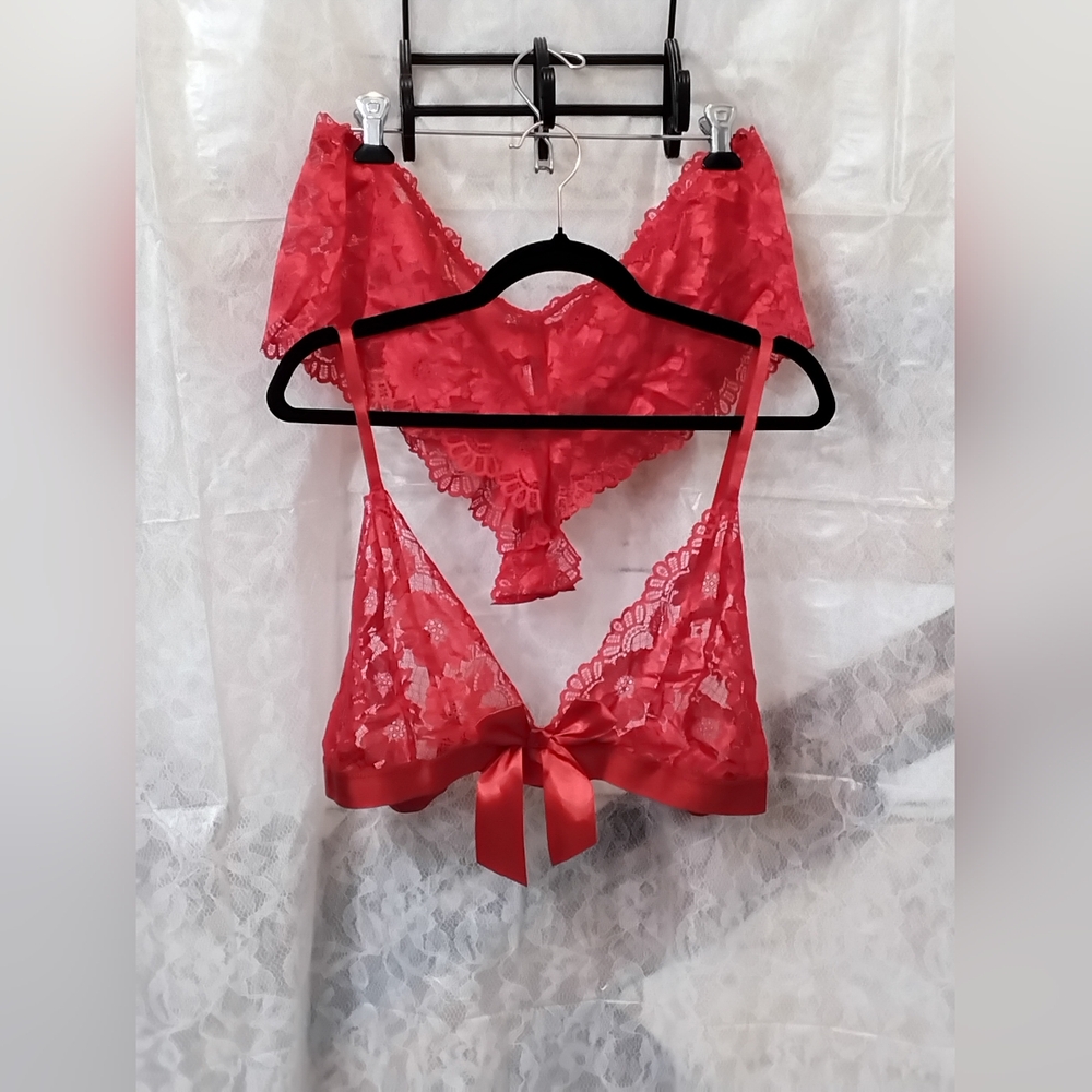 Red Lace Bra Intimates Sleepwear
